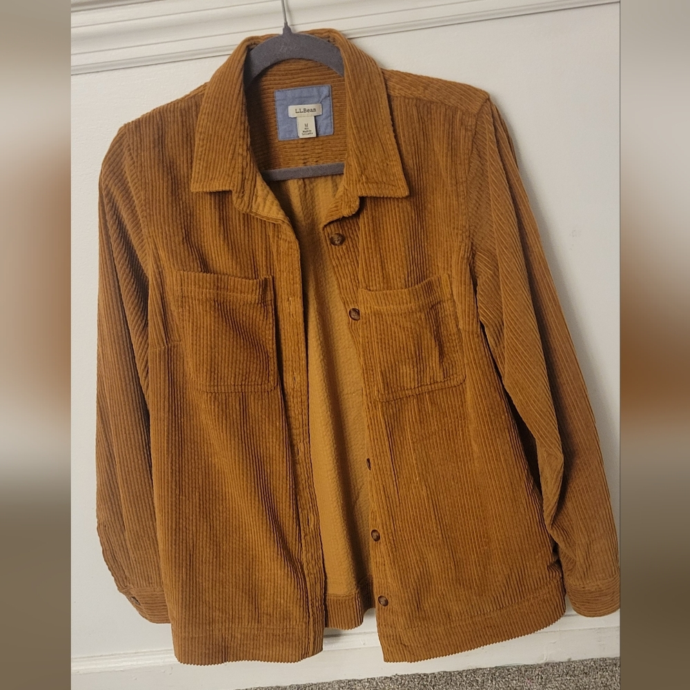L.L. Bean Corduroy Shacket 100% Cotton Size Medium